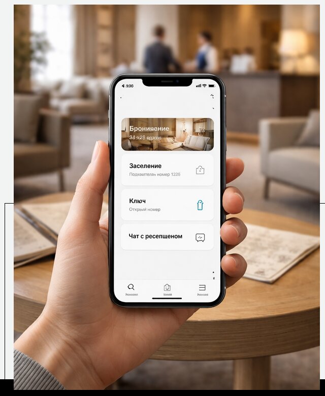 Мобильное приложение для гостей отеля в Сарове, управление сервисом
